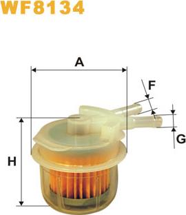 WIX Filters WF8134 - Degvielas filtrs ps1.lv