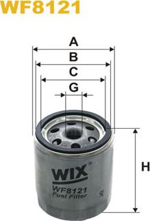 WIX Filters WF8121 - Degvielas filtrs ps1.lv