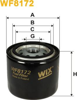 WIX Filters WF8172 - Degvielas filtrs ps1.lv