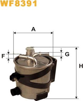 WIX Filters WF8391 - Degvielas filtrs ps1.lv