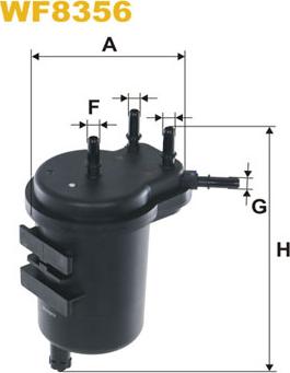 WIX Filters WF8356 - Degvielas filtrs ps1.lv