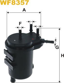 WIX Filters WF8357 - Degvielas filtrs ps1.lv