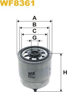 WIX Filters WF8361 - Degvielas filtrs ps1.lv