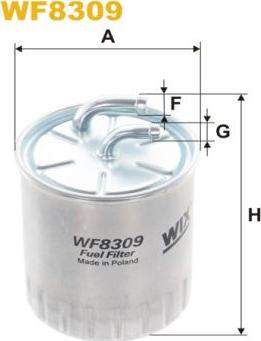 WIX Filters WF8309 - Degvielas filtrs ps1.lv