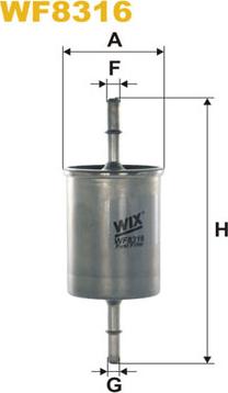 WIX Filters WF8316 - Degvielas filtrs ps1.lv