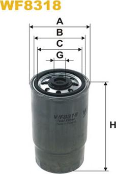 WIX Filters WF8318 - Degvielas filtrs ps1.lv