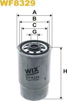 WIX Filters WF8329 - Degvielas filtrs ps1.lv