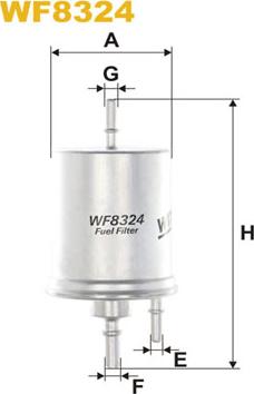 WIX Filters WF8324 - Degvielas filtrs ps1.lv