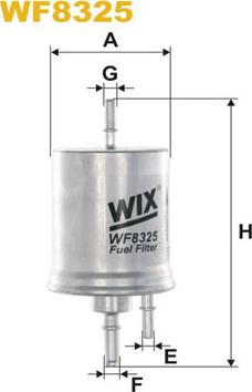 WIX Filters WF8325 - Degvielas filtrs ps1.lv