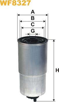 WIX Filters WF8327 - Degvielas filtrs ps1.lv