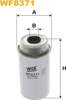 WIX Filters WF8371 - Degvielas filtrs ps1.lv