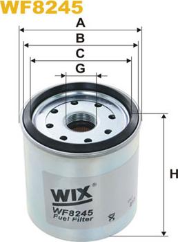 WIX Filters WF8245 - Degvielas filtrs ps1.lv