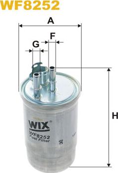 WIX Filters WF8252 - Degvielas filtrs ps1.lv