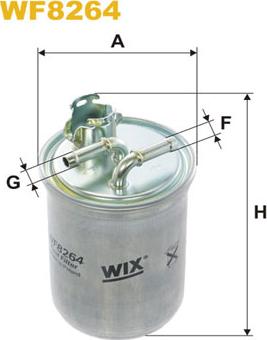 WIX Filters WF8264 - Degvielas filtrs ps1.lv