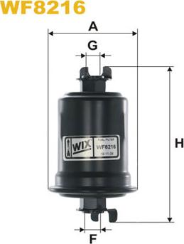 WIX Filters WF8216 - Degvielas filtrs ps1.lv