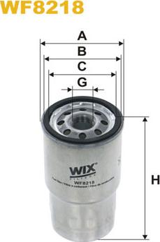 WIX Filters WF8218 - Degvielas filtrs ps1.lv