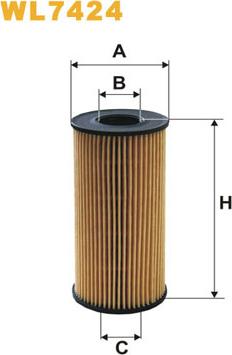 WIX Filters WL7424 - Eļļas filtrs ps1.lv