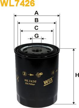 WIX Filters WL7426 - Eļļas filtrs ps1.lv