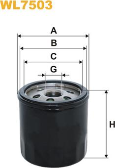 WIX Filters WL7503 - Eļļas filtrs ps1.lv