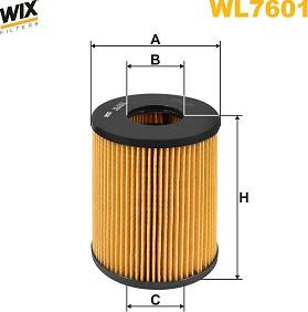 WIX Filters WL7601 - Eļļas filtrs ps1.lv