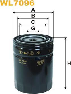 WIX Filters WL7096 - Eļļas filtrs ps1.lv