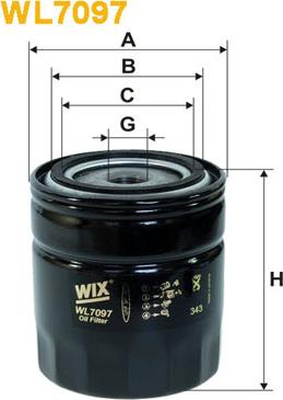 WIX Filters WL7097 - Eļļas filtrs ps1.lv