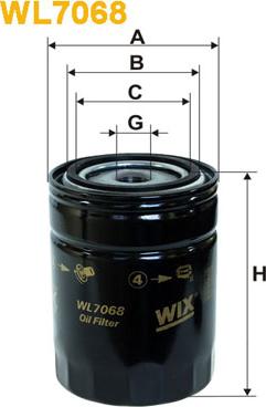 WIX Filters WL7068 - Eļļas filtrs ps1.lv