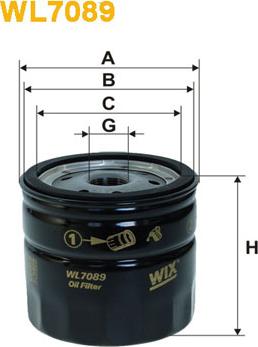 WIX Filters WL7089 - Eļļas filtrs ps1.lv