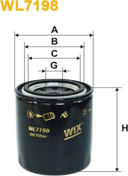 WIX Filters WL7198 - Eļļas filtrs ps1.lv