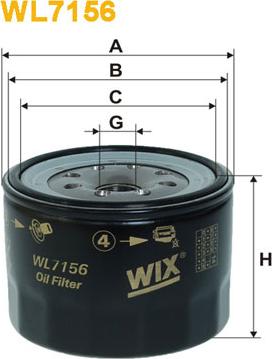 WIX Filters WL7156 - Eļļas filtrs ps1.lv