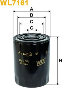 WIX Filters WL7161 - Eļļas filtrs ps1.lv