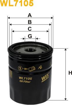 WIX Filters WL7105 - Eļļas filtrs ps1.lv