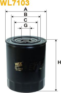 WIX Filters WL7103 - Eļļas filtrs ps1.lv