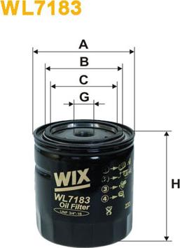 WIX Filters WL7183 - Eļļas filtrs ps1.lv