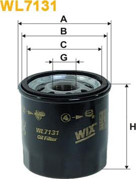 WIX Filters WL7131 - Eļļas filtrs ps1.lv