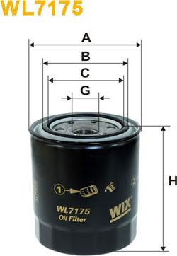 WIX Filters WL7175 - Eļļas filtrs ps1.lv