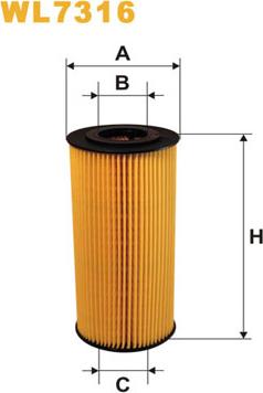 WIX Filters WL7316 - Eļļas filtrs ps1.lv