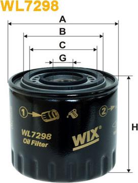 WIX Filters WL7298 - Eļļas filtrs ps1.lv