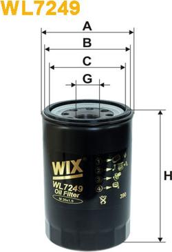 WIX Filters WL7249 - Eļļas filtrs ps1.lv