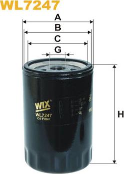 WIX Filters WL7247 - Eļļas filtrs ps1.lv