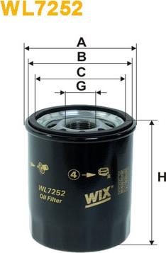 WIX Filters WL7252 - Eļļas filtrs ps1.lv