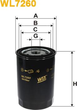 WIX Filters WL7260 - Eļļas filtrs ps1.lv