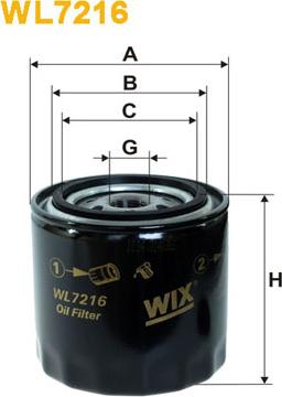 WIX Filters WL7216 - Eļļas filtrs ps1.lv