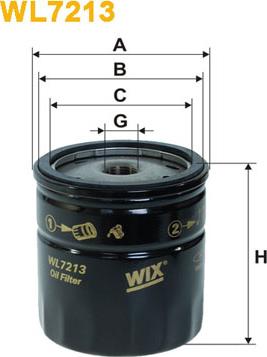 WIX Filters WL7213 - Eļļas filtrs ps1.lv