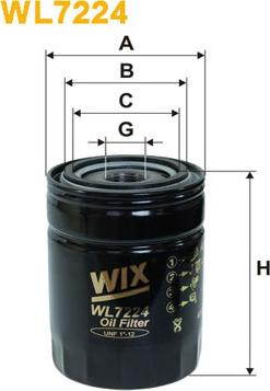 WIX Filters WL7224 - Eļļas filtrs ps1.lv