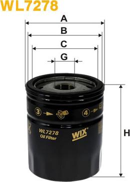 WIX Filters WL7278 - Eļļas filtrs ps1.lv