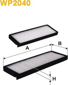 WIX Filters WP2040 - Filtrs, Salona telpas gaiss ps1.lv