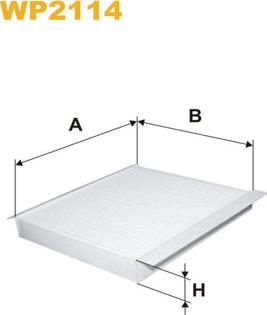 WIX Filters WP2114 - Filtrs, Salona telpas gaiss ps1.lv