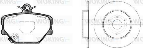 Woking 86053.00 - Bremžu komplekts, Disku bremzes ps1.lv