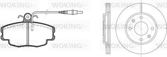 Woking 80413.03 - Bremžu komplekts, Disku bremzes ps1.lv